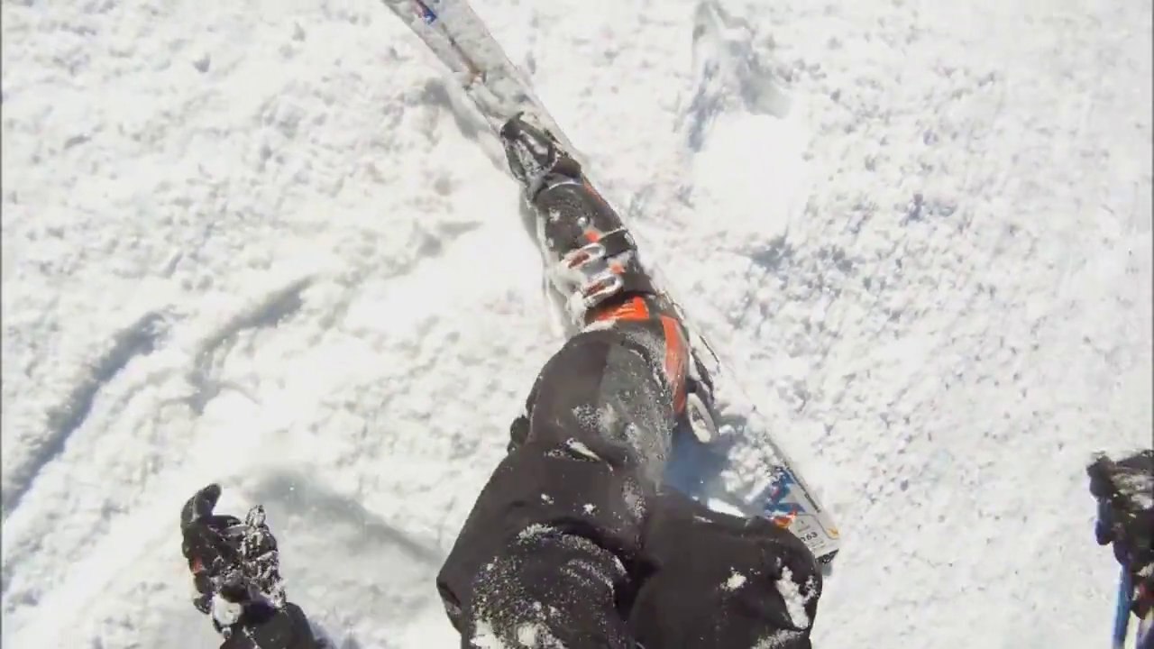 The skiing fall