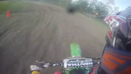 Dirt Bike Trail Crash - T Boned