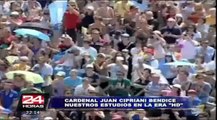 Cardenal Juan Luis Cipriani bendijo estudios de Panamericana Televisión