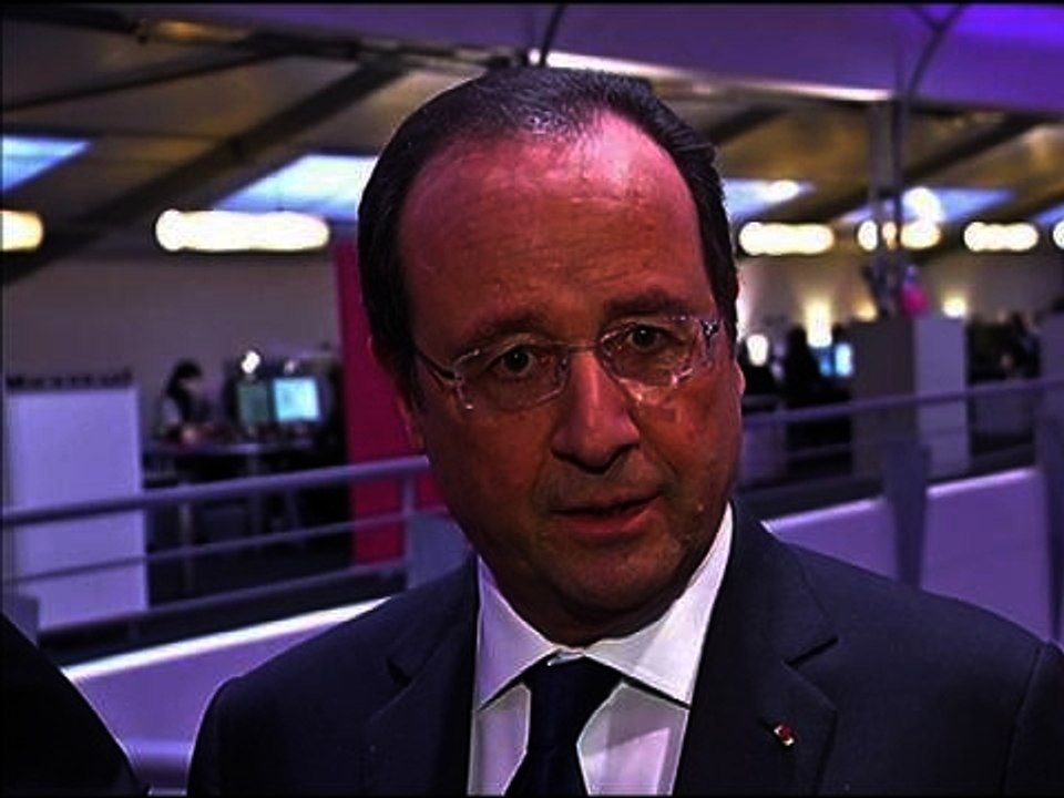 Visite surprise de François Hollande chez Vente...