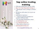 SAP TESTING   TRAINING online placement &usa,uk,australia