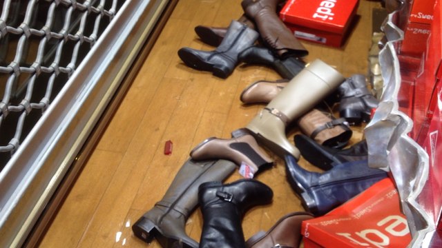 Inondation dans les commerces