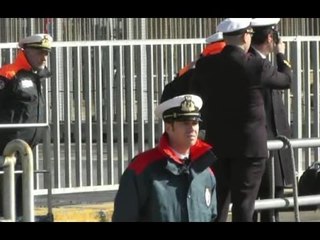 Napoli - Incendio in aliscafo, paura a bordo -2- (06.02.14)