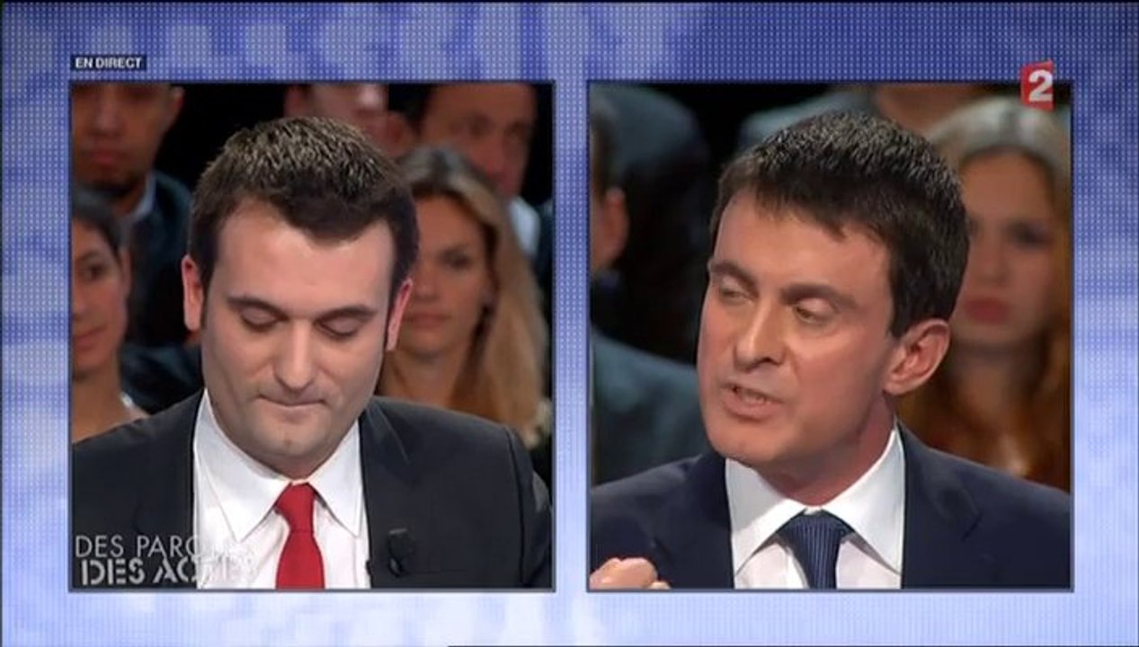 Florian Philippot face à Manuel Valls - 06.02.2014