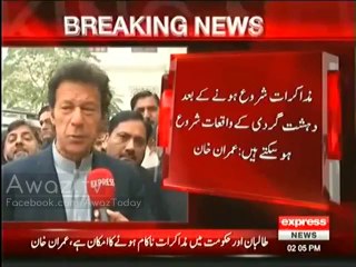 Peace talks with Taliban will probably fail - Imran Khan Latest Statement