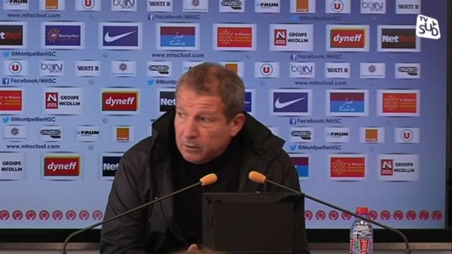 Rémy Cabella et Rolland Courbis avant MHSC-ETG