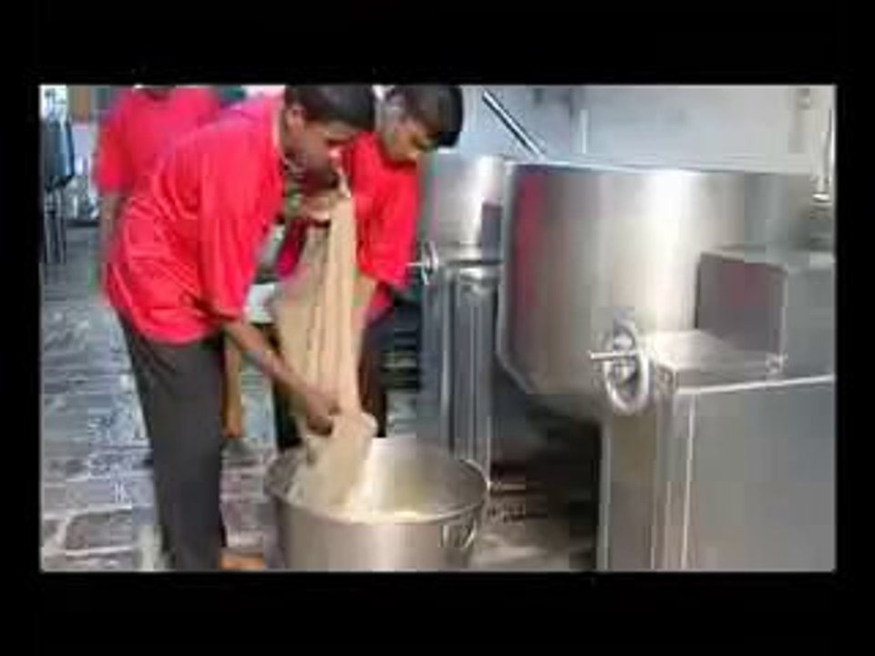 Watch how Akshaya Patra Foundation an NGO in Bangalore prepares mid day meal for school children