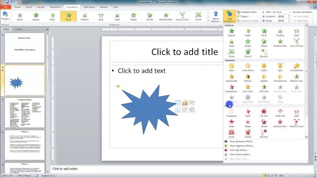 Lesson 15.9 Adding Multiple Animations - MS PowerPoint Urdu and Hindi language by Microsoft Office Power Point 2010 free online video Training Tutorials