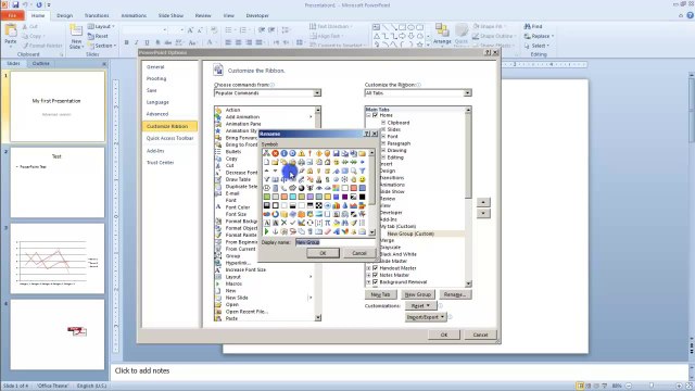 Lesson 19.1 Creating and Customizing New Toolbars - MS PowePoint Urdu and Hindi language by Microsoft Office Power Point 2010 free online video Training Tutorials