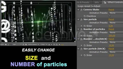 Particle Effect 4 (Digital Code and Matrix) - After Effects Template