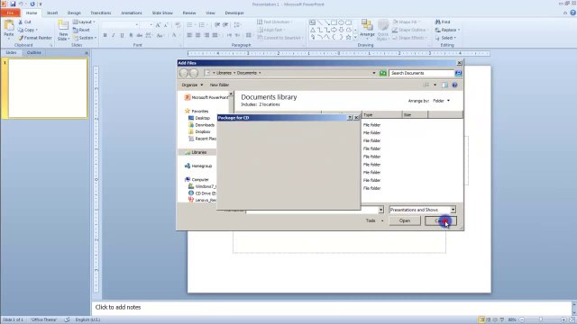 Lesson 20.3 Packaging Presentations on a CD - MS PowerPoint Urdu and Hindi language by Microsoft Office Power Point 2010 free online video Training Tutorials