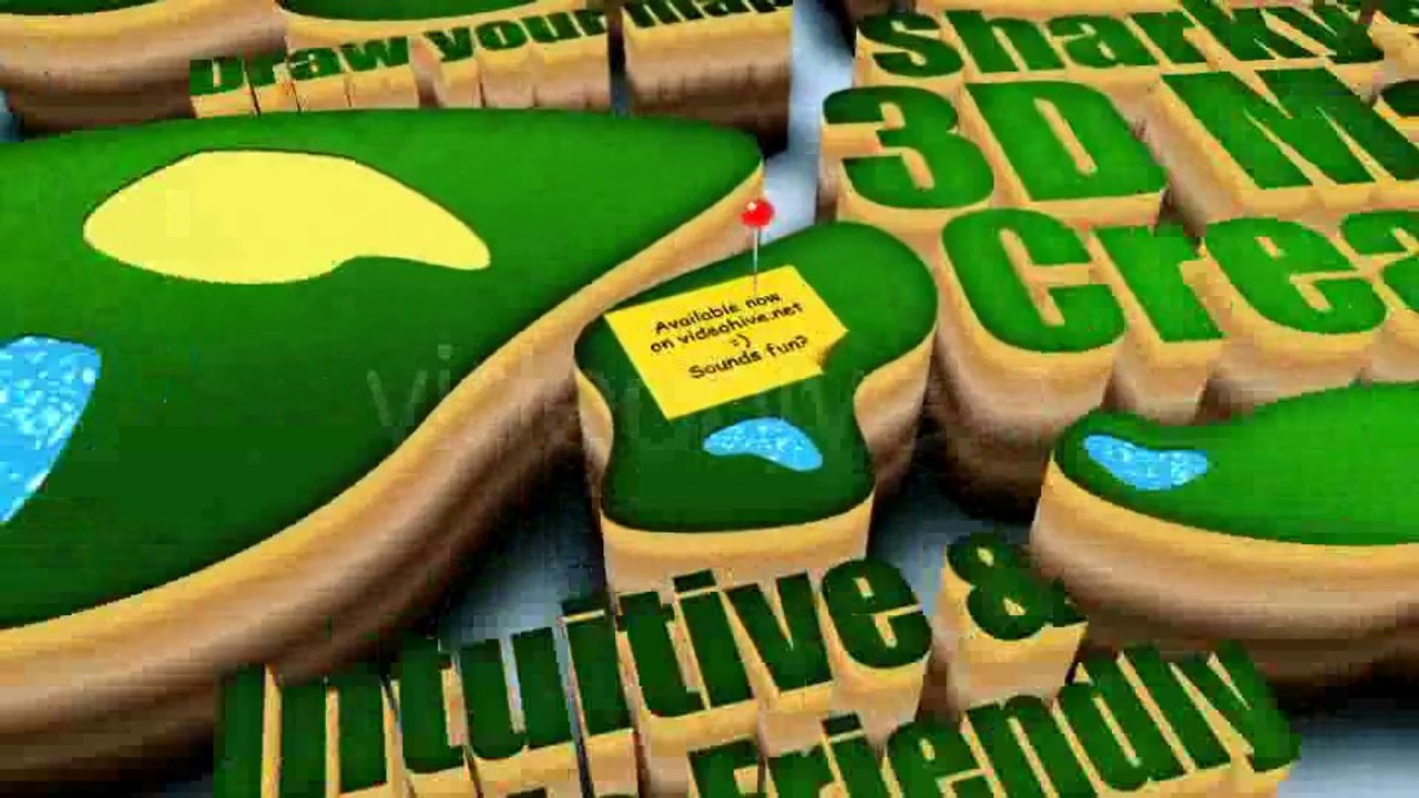 Sharky's 3D Map Creator V1.0 - After Effects Template
