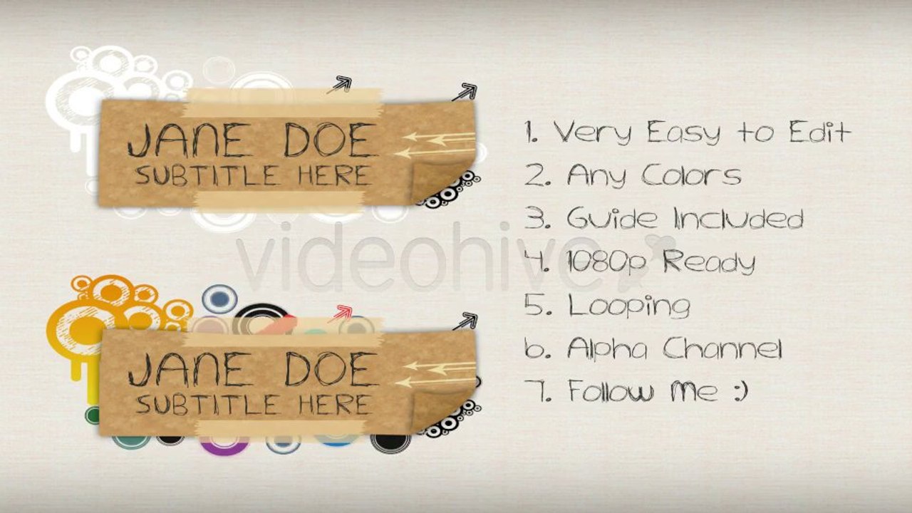 Funky Lower Third - After Effects Template