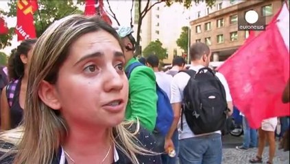 Batalla campal en el centro de Río de Janeiro