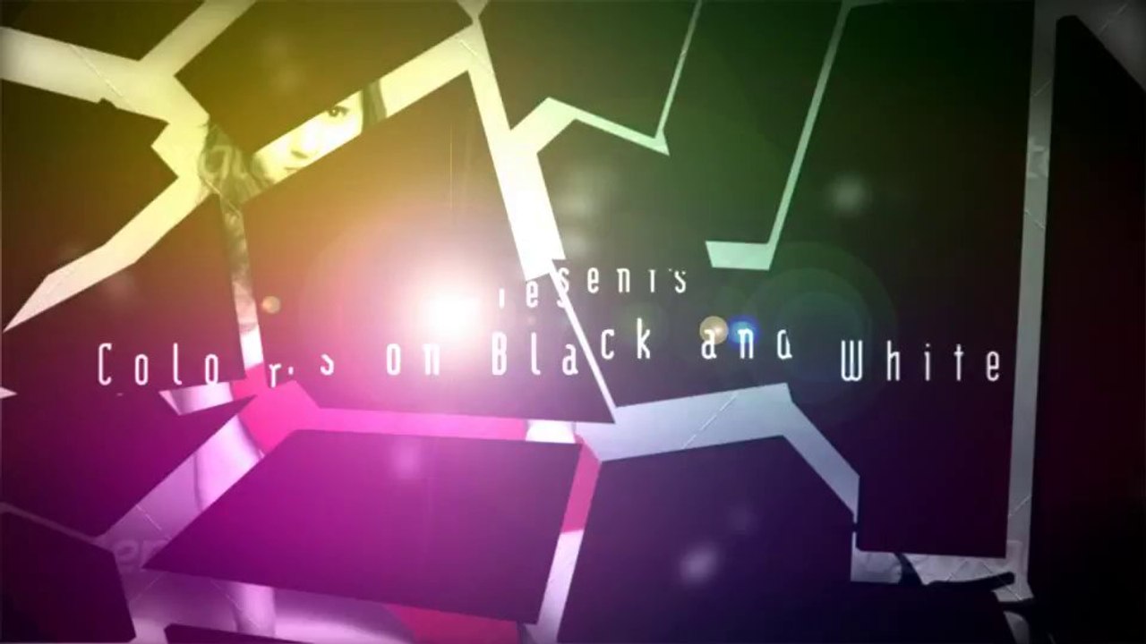 Shatter Glass Colors On Black And White - After Effects Template