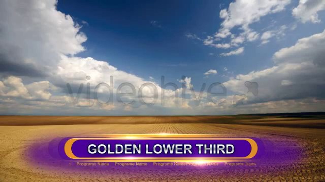 Golden Lower Third - After Effects Template