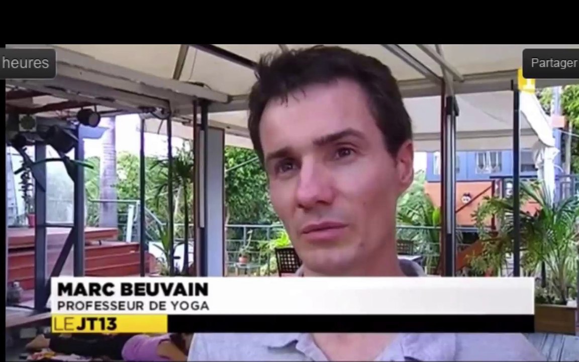 RFO 1 annonce Marc Beuvain et ses enseignements de Yoga