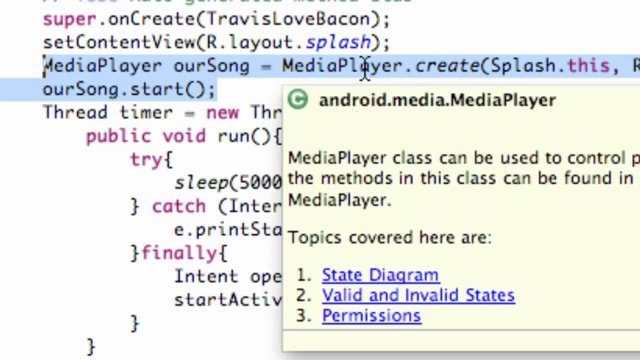 017 - Adding Music with MediaPlayer on Gegasoft