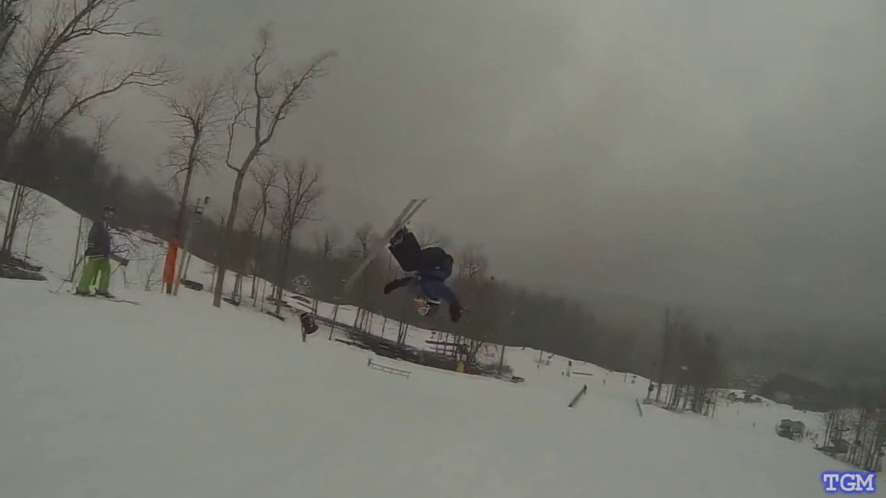 Huge Ski Crash Caught by Two GoPro Hero 3 Cameras