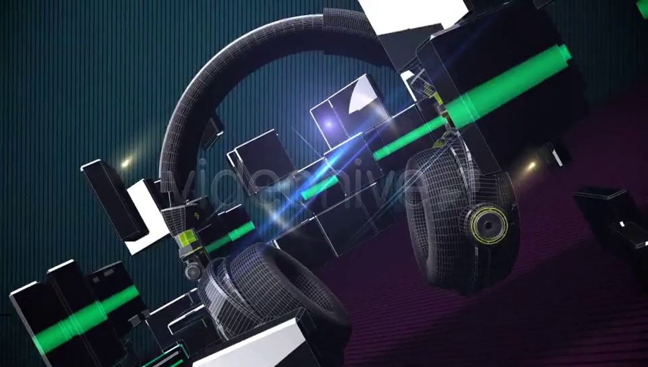 Headphone Logo Sting - After Effects Template