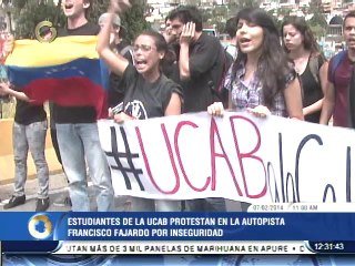 PNB disolvió protesta de estudiantes en la Francisco Fajardo