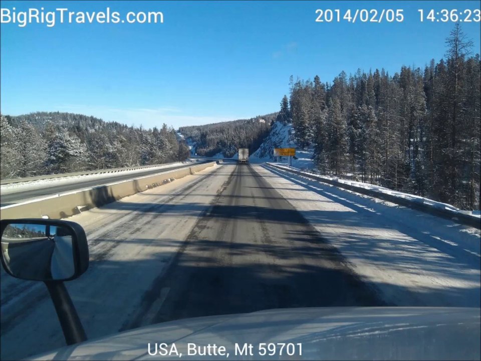 5 BigRigSteve's trip on the 2014/02/05 recorded of 'Post Falls' to'Columbus'