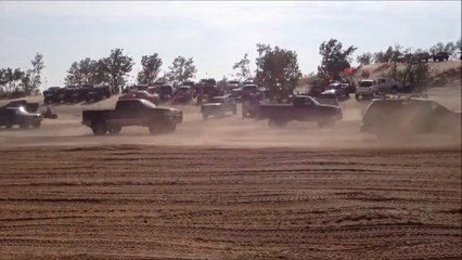 Lovely Trucks - Great FUN! Silver Lake Sand Dunes Drag Racing