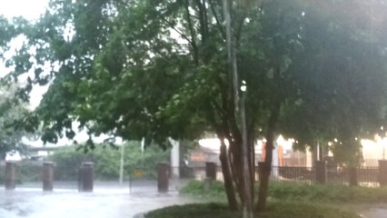 Heavy rainfall in Stockholm, Vällingby 20130609