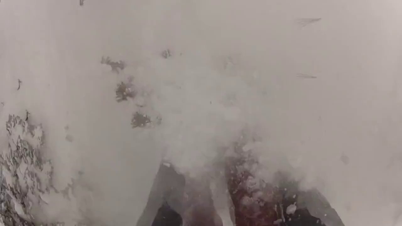 Skiing Crash At Whistler Mountain, BC