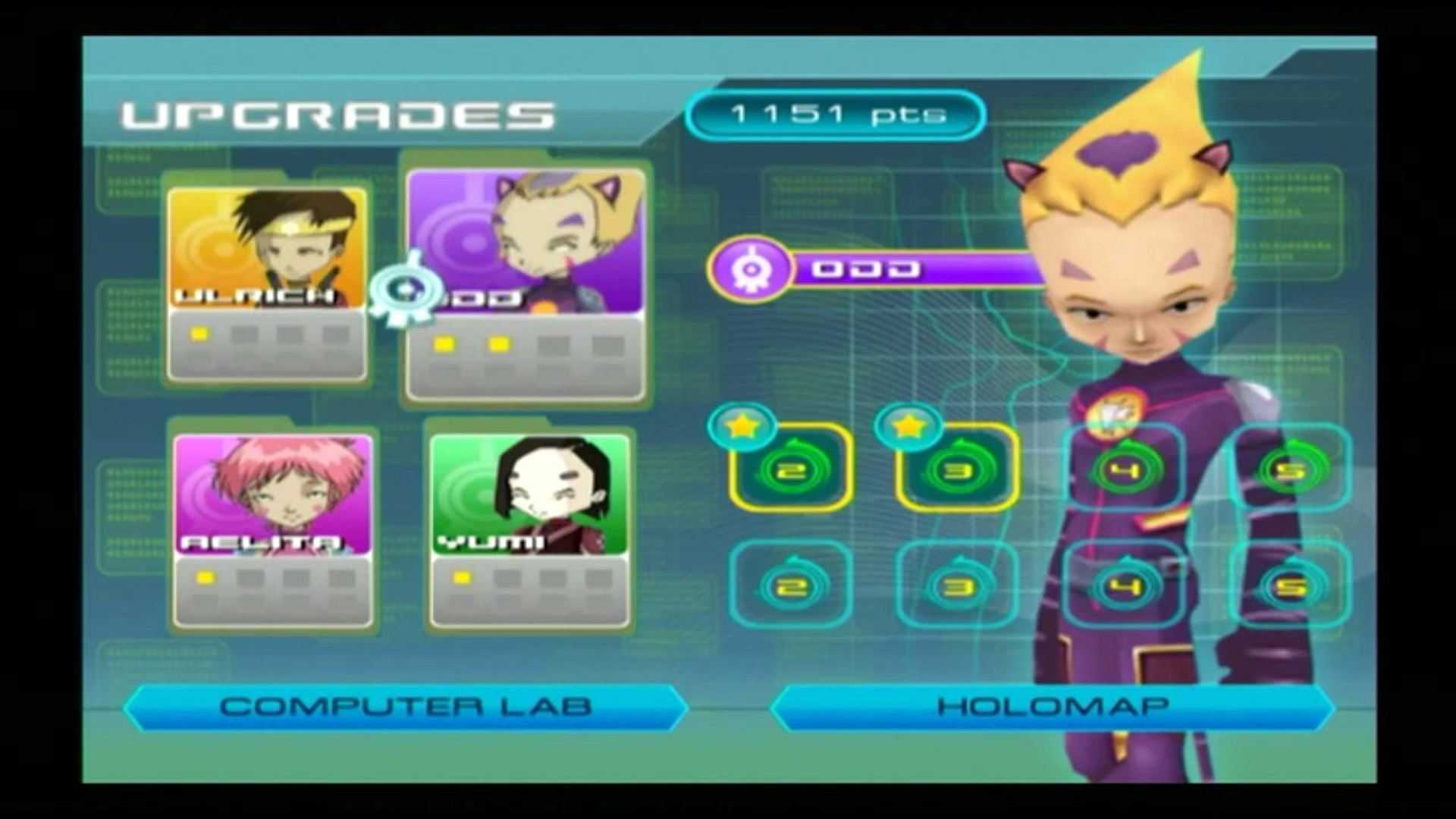 code lyoko wii