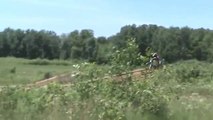 Motocross Dirt Bike Crash Landing