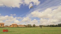 FAIL Landing - Man Jumps Too High On Kite - How High Did He Go!