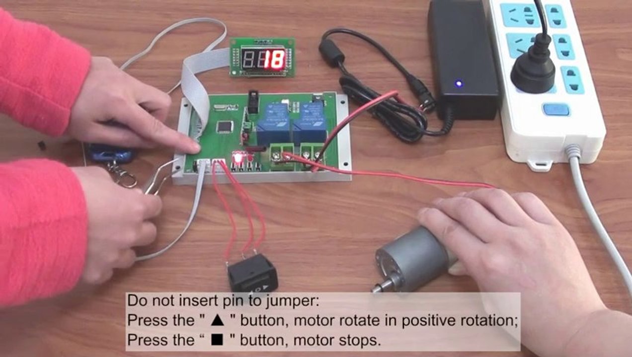 Digital Tube Remote Control Electrical Board  Remote Control DC Motor