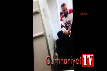 Hava korsanı uçakta böyle görüntülendi!