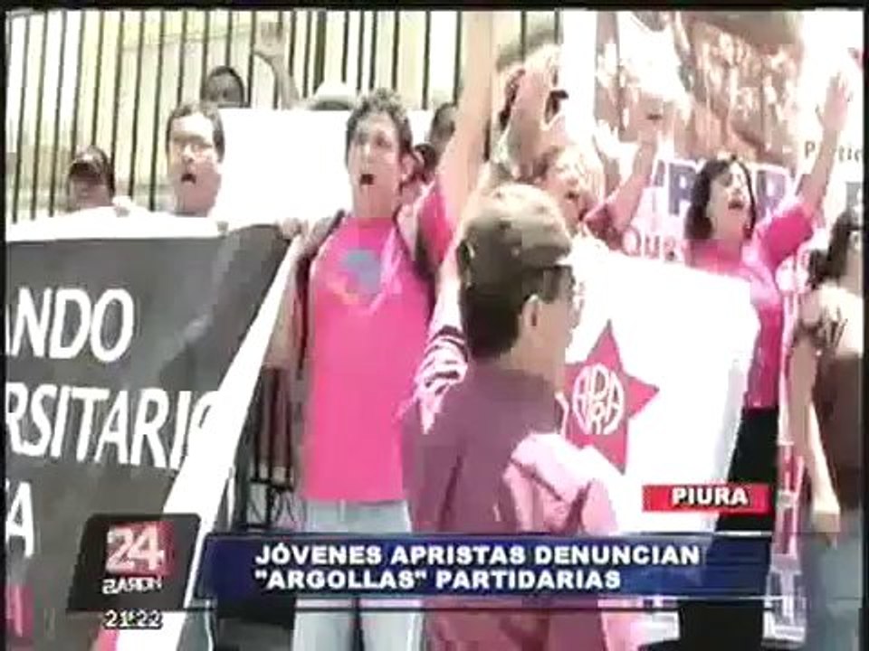 Piura: militantes apristas habrían sido excluidos para elecciones de octubre