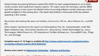 Global Carbon Accounting Software Market 2014 – 2018