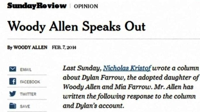 Woody Allen denies abusing daughter