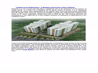 Lakshmi Ivana Wakad – Buy Luxury Apartments at Pune