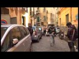 Napoli - Via Rua Catalana, sgomberato parcheggio abusivo (07.02.14)