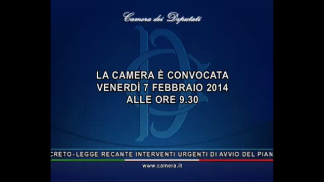 Roma - Camera - 17° Legislatura - 169° seduta (07.02.14)