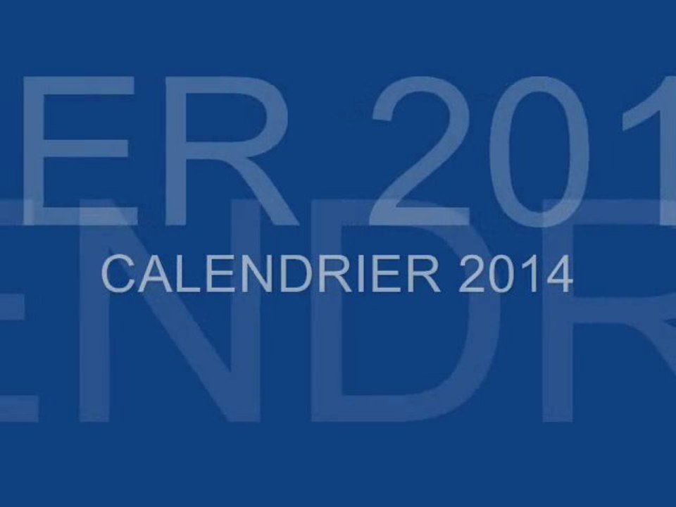 Calendrier 2014