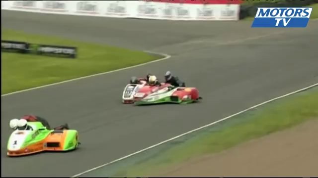 Big crash in 2013 British F1 Sidecar at Knockhill