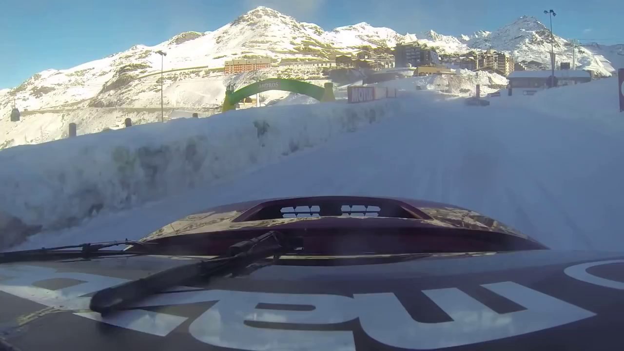 Onboard camera Olivier Panis Andros Trophy 2013-14 Val Thorens