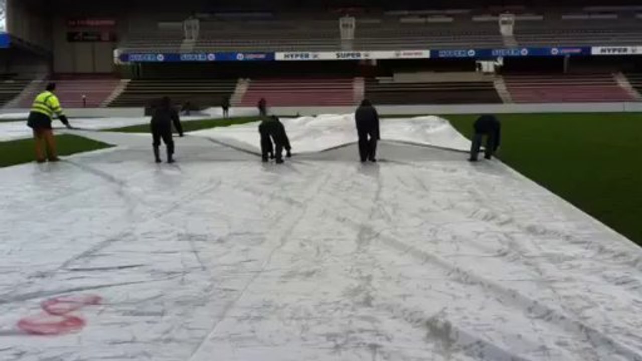 Guingamp. La pelouse du Roudourou opérationnelle pour ce soir