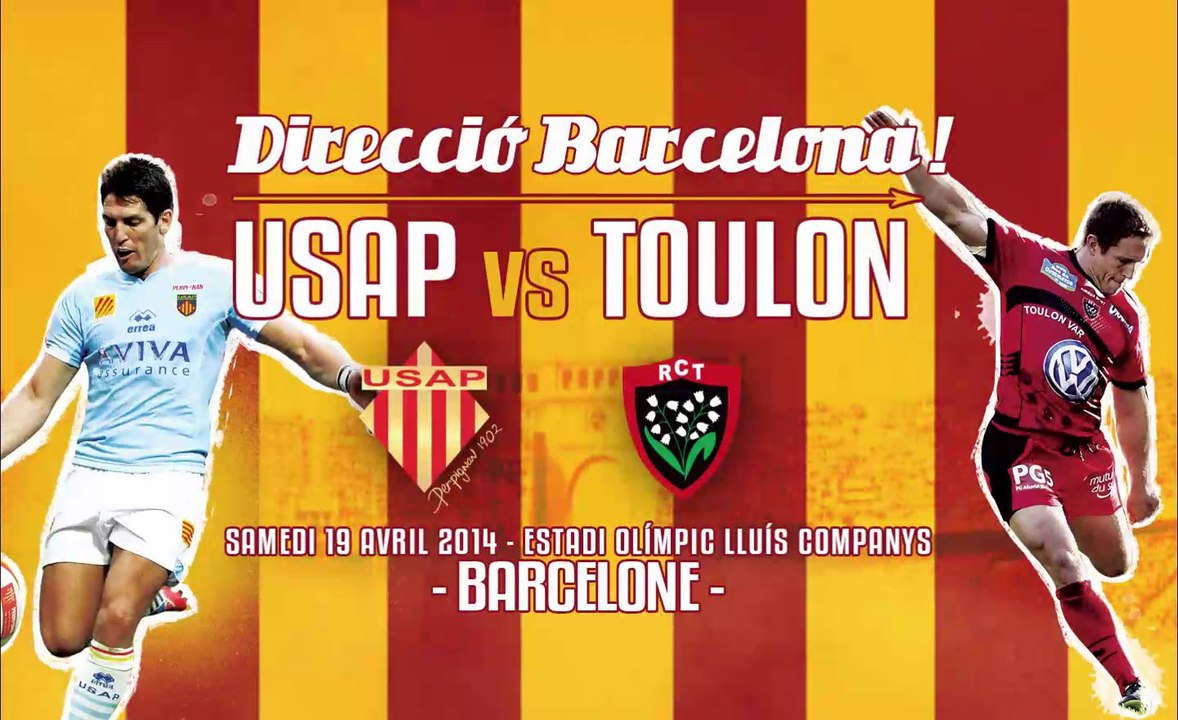 L'affiche d'USAP vs RCT à Montjuïc se dévoile