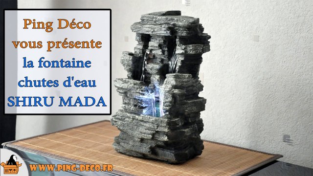 Fontaine d'intérieur cascade lumineuse SHIRU MADA
