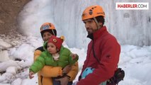 Ünlü kadın dağcı Türkiye'de ilk buz tırmanışını yaptı -