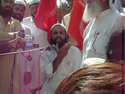 Abdul Latif Khalid Cheema (APC rally for Mumtaz Qadri)