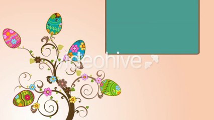 Animation Of The Tree With Easter Eggs Or Dots - After Effects Template