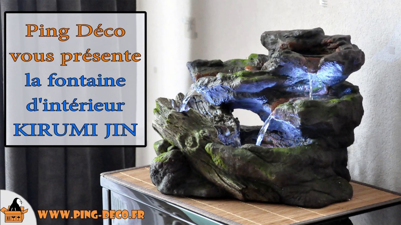 fontaine d'intérieur naturelle petits ruisseaux KIRUMI JIN (WWW.PING-DECO.FR)
